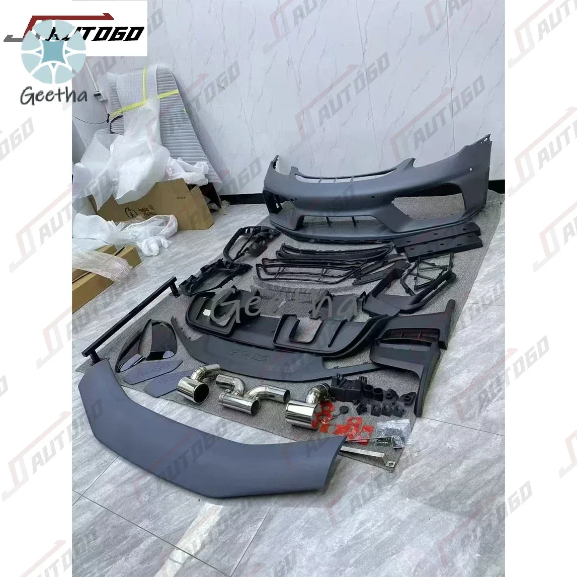 

Auto Modification Conversion PP ABS Material Body Kit For Porshce 718 982 2016-2024 Upgrade to GT4 RS style carbon Fiber spoiler