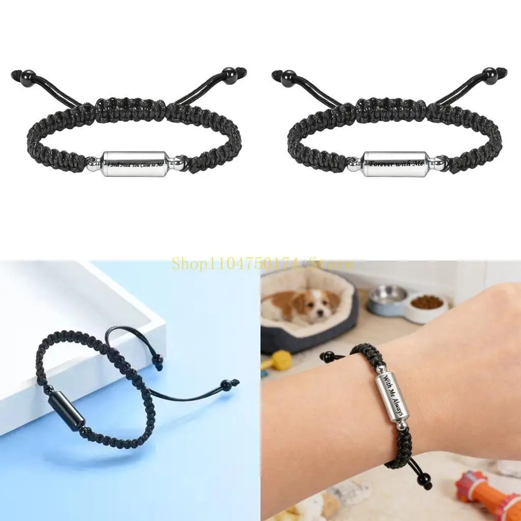 

Pet Cremains Memorial Openable Stainless Steel Bracelets Pendants for Keepsakes top sale