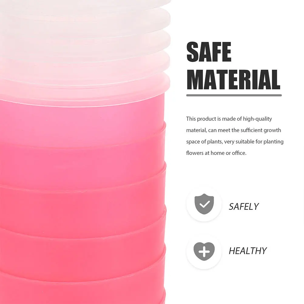 5 قطعة زارع سقي أوتوماتيكي أصيص زهور مائية مناسبة للمنزل والمكتب أوعية زراعة العصارة