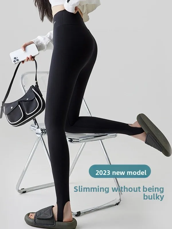 กางเกงโยคะเอวสูงสำหรับฤดูใบไม้ผลิและฤดูใบไม้ร่วง ช่วยกระชับสัดส่วน ควบคุมหน้าท้อง ยกกระชับสะโพก กันลื่น