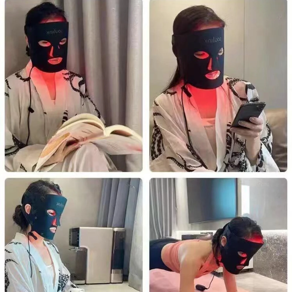 The New LED Beauty Salon Mask Beauty Instrument Large Row Lamp Mask Instrument Can Lighten The Spot Tighten The Skin Repair Skin