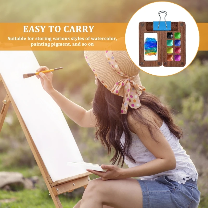Przenośny zestaw palet akwarelowych Zestaw podróżnych akwareli dla artysty