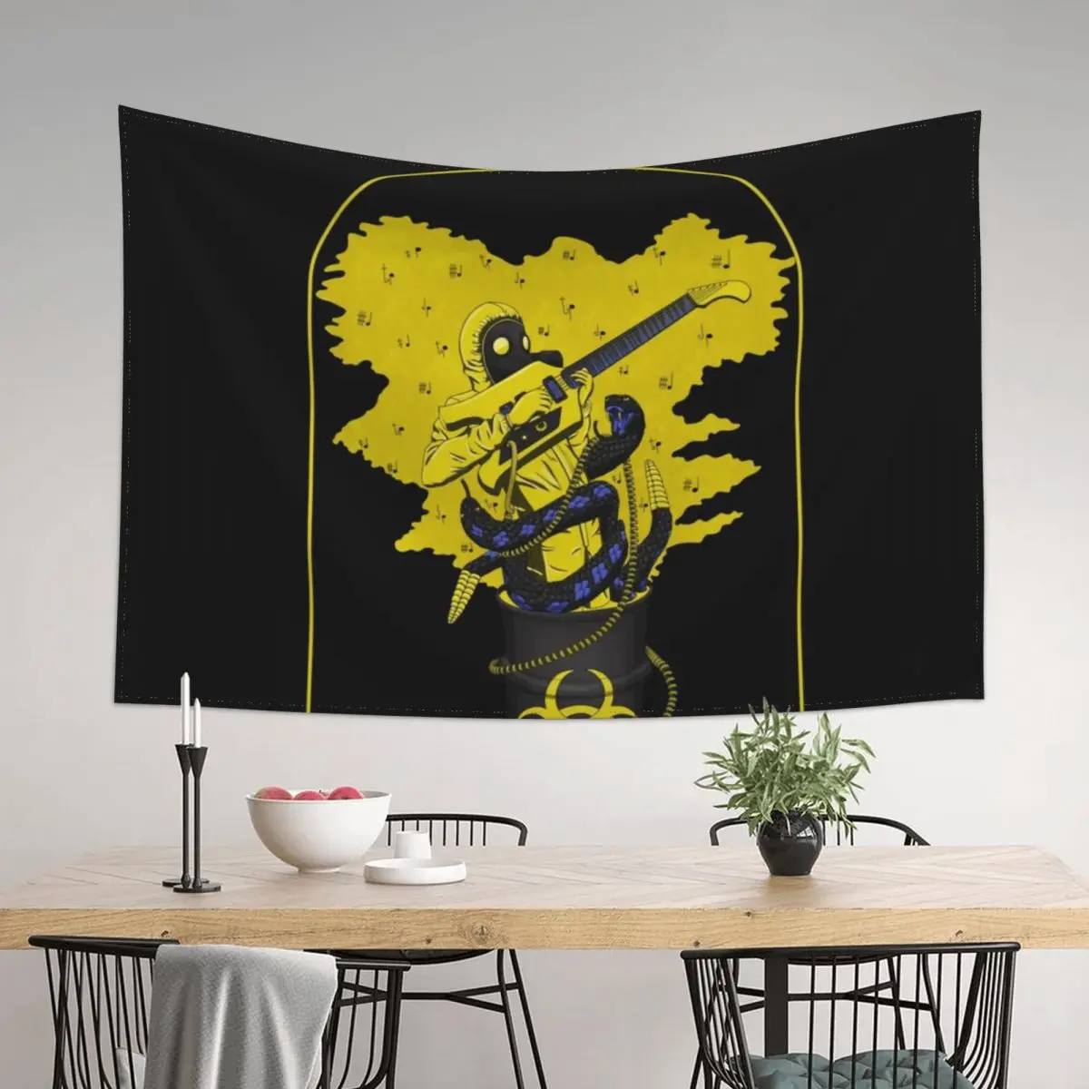 

King Gizzard and the Lizard Wizard Flying Microtonal Banana Tapestry Custom Aesthetics For Room Tapestry