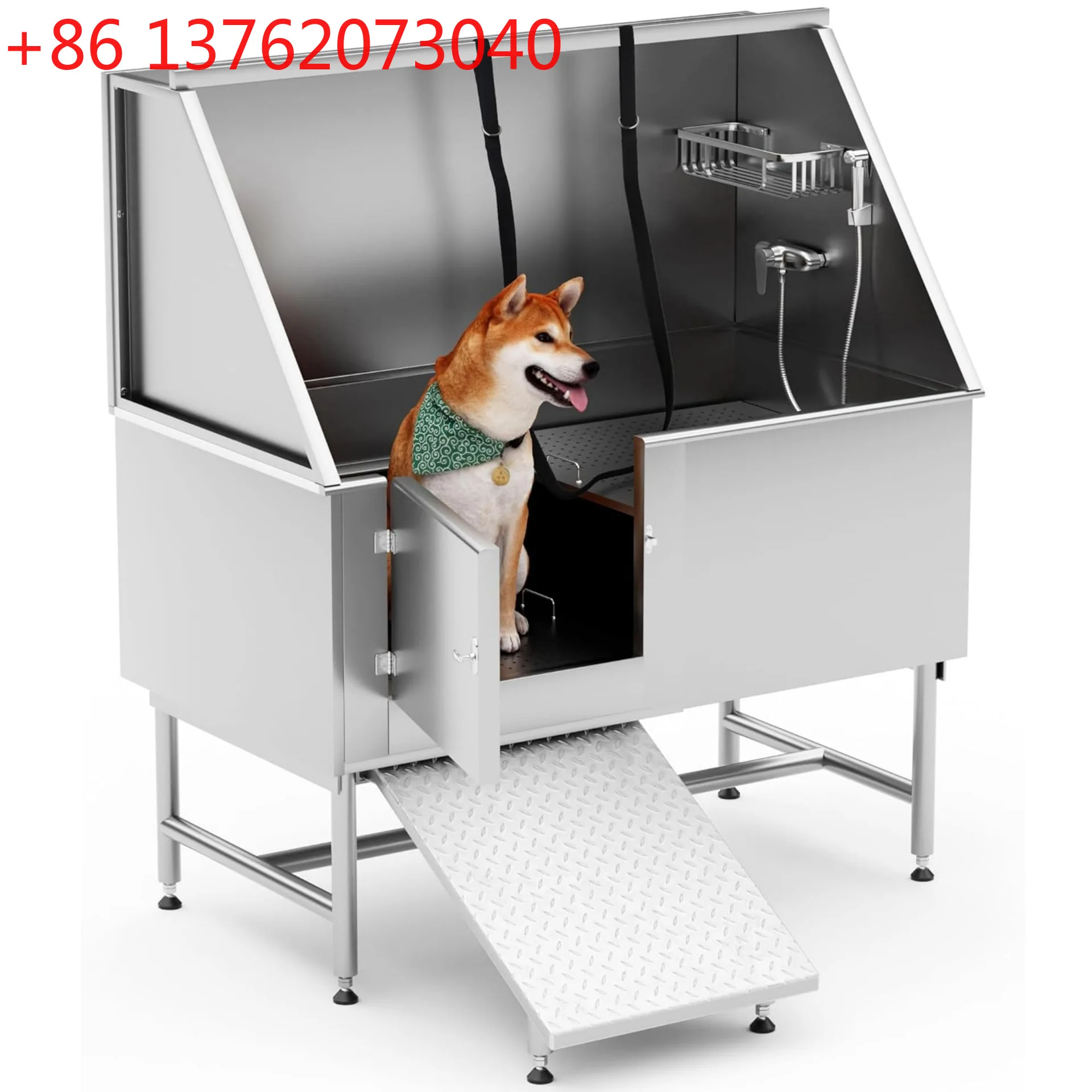 

Pet bath Stainless steel dog pet shop bathtub pool