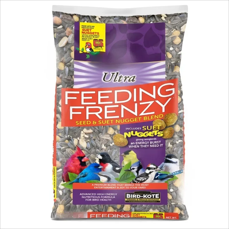 

Upgraded version Ultra Feeding Frenzy Blend Dry Wild Bird Feed and Seed, 10 lb. Bag, 1 Pack