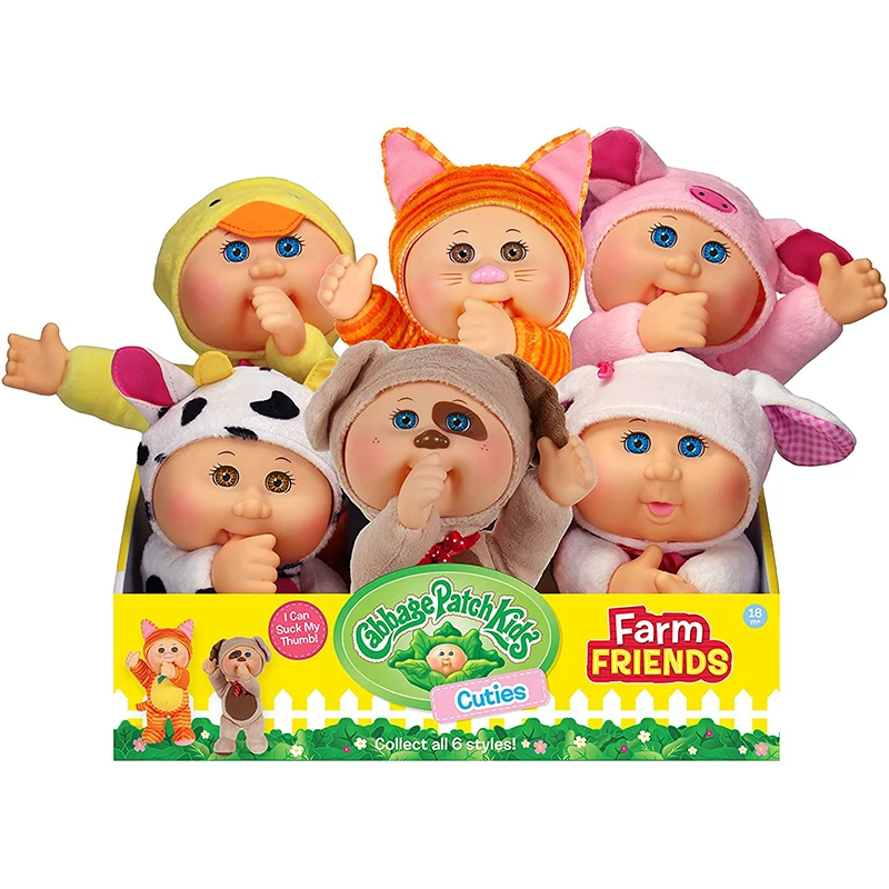 Repollo Original para niños, juego de muñecas, Colección Cuties, lindos juguetes para niños, regalos coleccionables para niñas, edición limitada Vintage