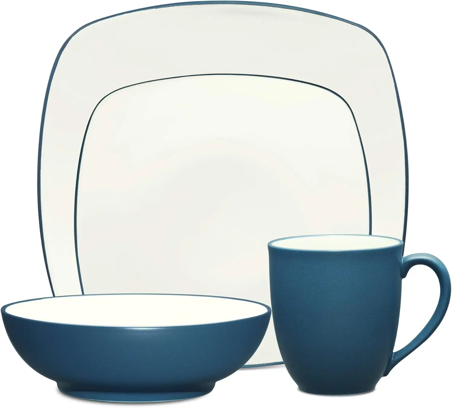 

Colorwave Blue 4-Piece Square Place Setting, Service for 1