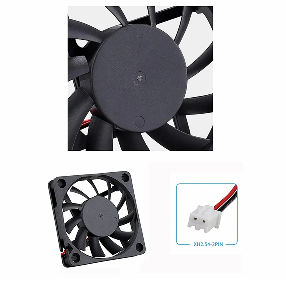 2-Pin 6010 60x60x10mm 60mm Slim Replacement DC 12V 24V Cooling Fan For DIY PC Computer Case Motherboard