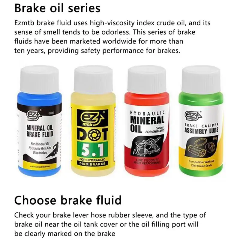 New Bicycle Brake Mineral Oil System 60ml Fluid Cycling Mountain Bikes For Shimano 27RD Bike Hydraulic Disc Brake Oil Fluid