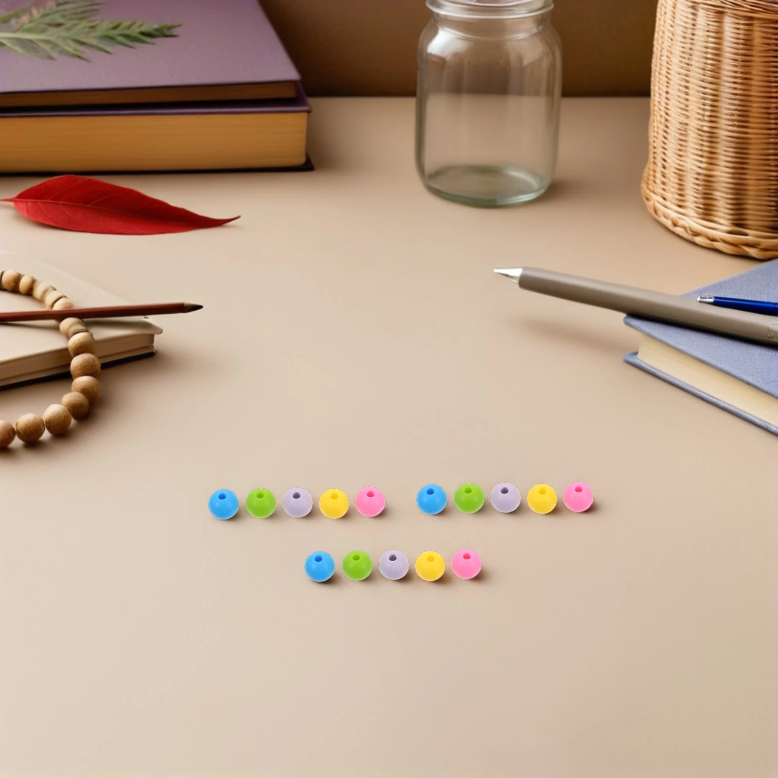 100 Uds. Cuentas redondas de silicona Diy para niños, cuentas redondas de 9Mm para hacer pulseras para niños, manualidades, suministros de joyería, juego de cuentas espaciadoras