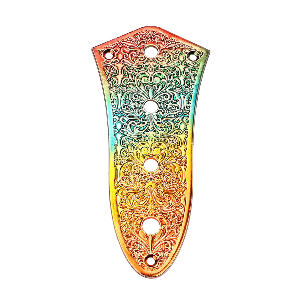 

Ge101d Zinc Alloy 4 Hole Control Plate Replacement Chrome-Plated Steel Vintage Control Plate for Guitar