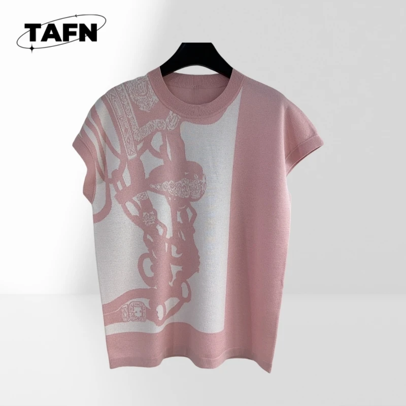 25 Early Spring Popular Advanced Texture Beautiful Comfortable T-shirt Loose Slimming Boutique Fashion  A25015