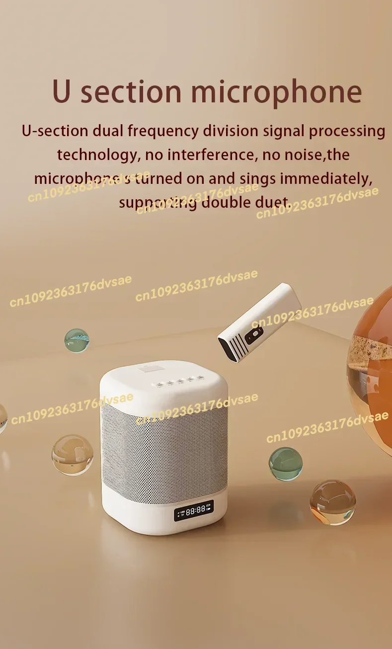 

NEW ready to ship high quality Wireless Microphone Karaoke Speaker Family Mini Portable Audio Microphone for accessories speaker