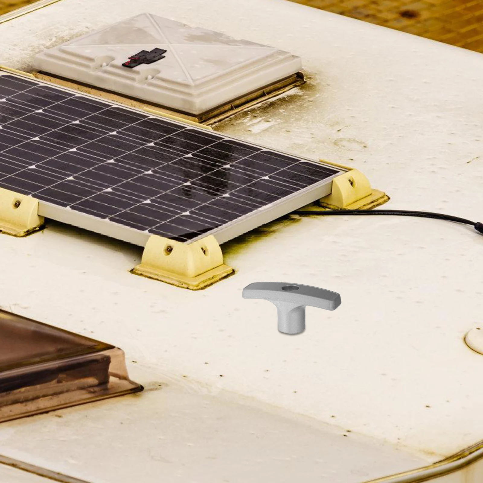 

1Sets Rv Waste Valve Handle Replacement Metal Extension Rod for Camper Sewer Valve Handle Durable Gray Waste Replacement