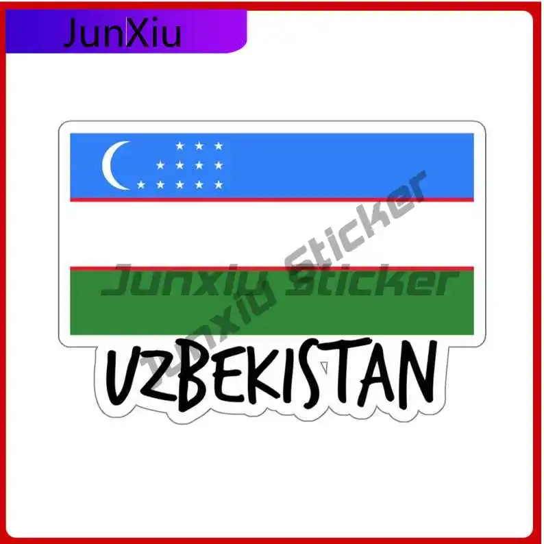 

Uzbekistan Flag Travel Patriotic Stickers Uzbekistan National Flag Traveler Sticker For Car Bicycle Windows Windshield Luggage