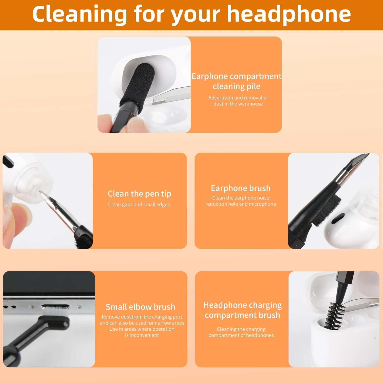 20/10/7/4/3 in 1 Digitale Camera Headset Mobiele Telefoon Laptop Toetsenbord Schoonmaken Tool Set Reinigingsborstel Meerdere Modellen Cleaner