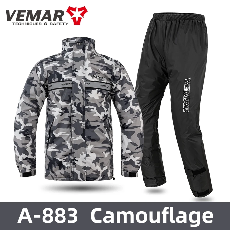 

Мотоциклетный дождевой костюм: водонепроницаемая светоотражающая куртка и брюки для мужчин и женщин, комплект для мотокросса, мотоцикла, велоспорта, дождевик, экипировка