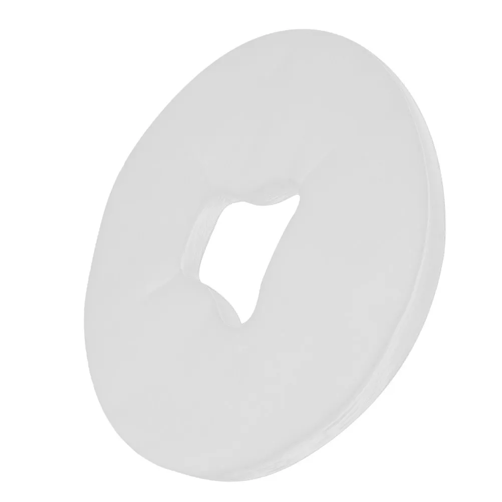 100Pcs Disposable Breathing Space Covers Thick Non-Woven Fabric Face Cradle Covers for Spas Clinics Salons