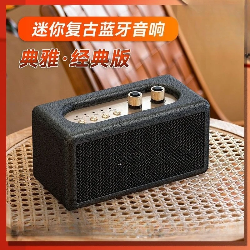 Haut-parleur extérieur vintage de caisson de basses portable de volume