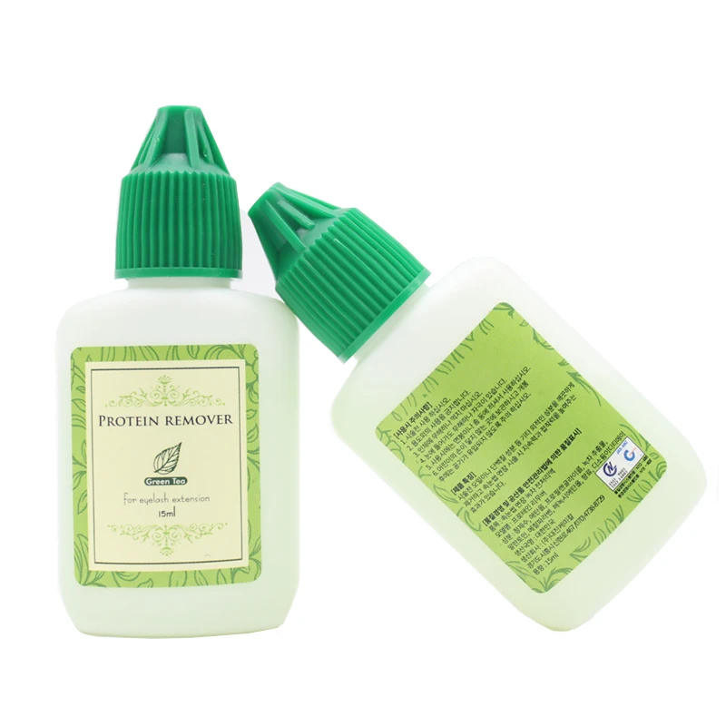 Removedor de proteínas para extensión de pestañas, baja irritación para piel sensible, fragancia de té verde, Original de Corea, botellas Makeup10