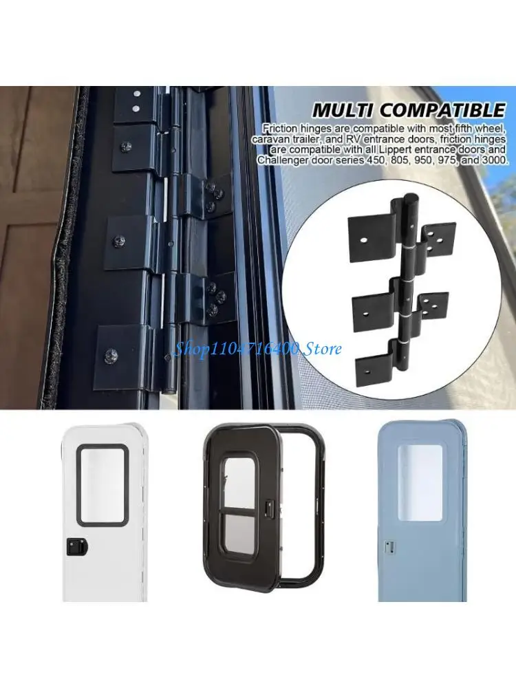 

y1gd Campers Trailer 5 Leaf Entry Door Hinge Motorhome Entry Door Friction Hinge for 5th Wheel Travel Trailer
