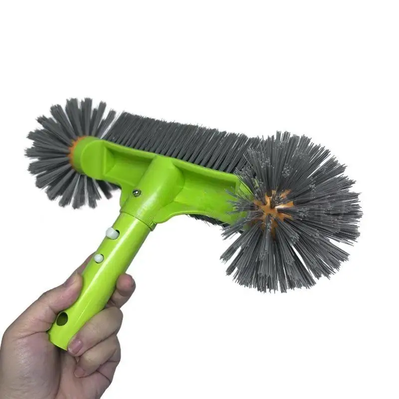 1Pcs Detachable Handle 32cm Heavy Duty Pool Brush Head For Pool Wall Steps Corner Cleaning