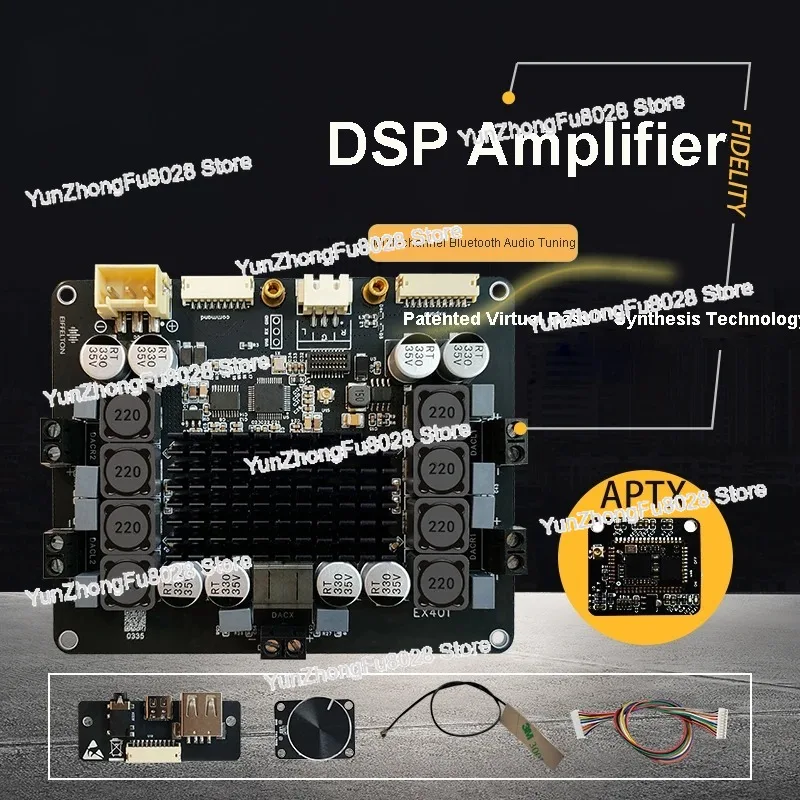 Bluetooth 5.4 DSP Amplifier Board High-Power DIY Subwoofer 5-Channel Stereo Surround & Electronic Crossover Tuning