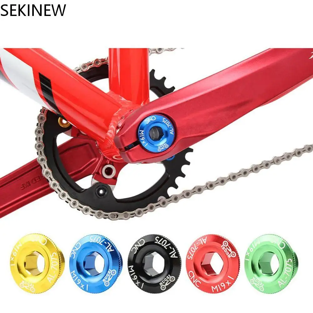 

1Pc MTB Bike M19 Cranks Screw CNC 7075 Aluminum Alloy Crankset Cover Cycling Parts For Crank Bolt Cap