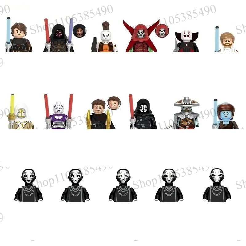 Starrs War Whills Toys Building Toys Children Assembled Toys Movie Character Figures Desktop Decorations Gifts Toys Cute Gifts