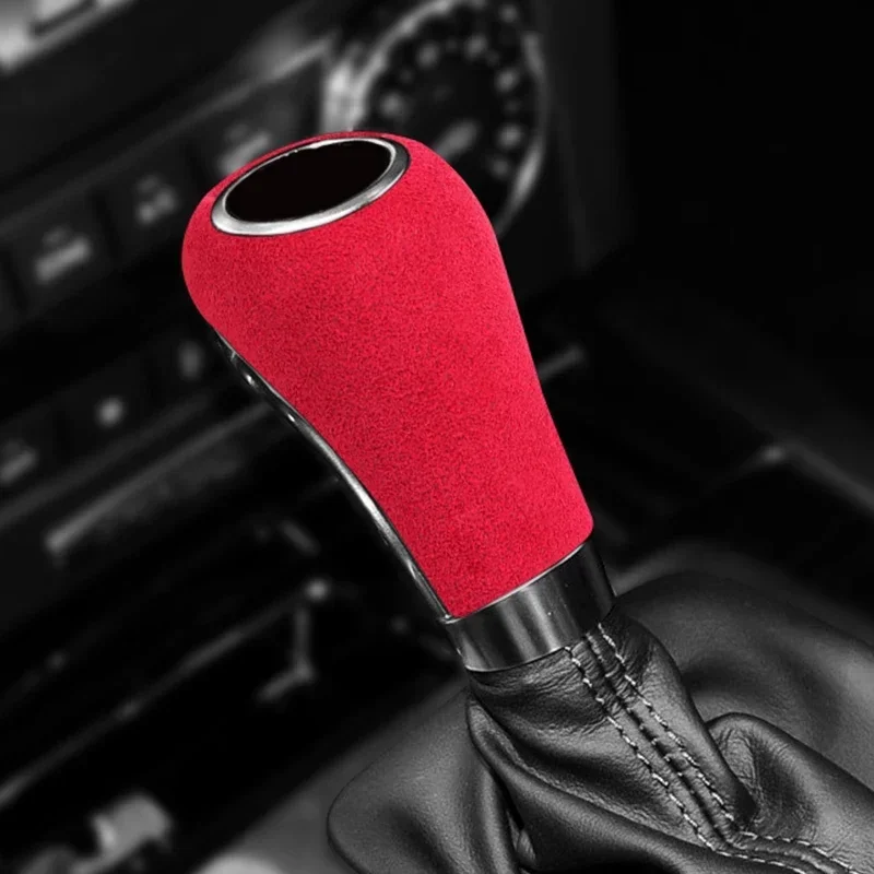 For Mercedes Benz A-Class,C-Class,E-Class,G-Class,GLS GLK 2008-2011Gear Lever Stick Shift Cover Sheath Suede Adhesive Shell