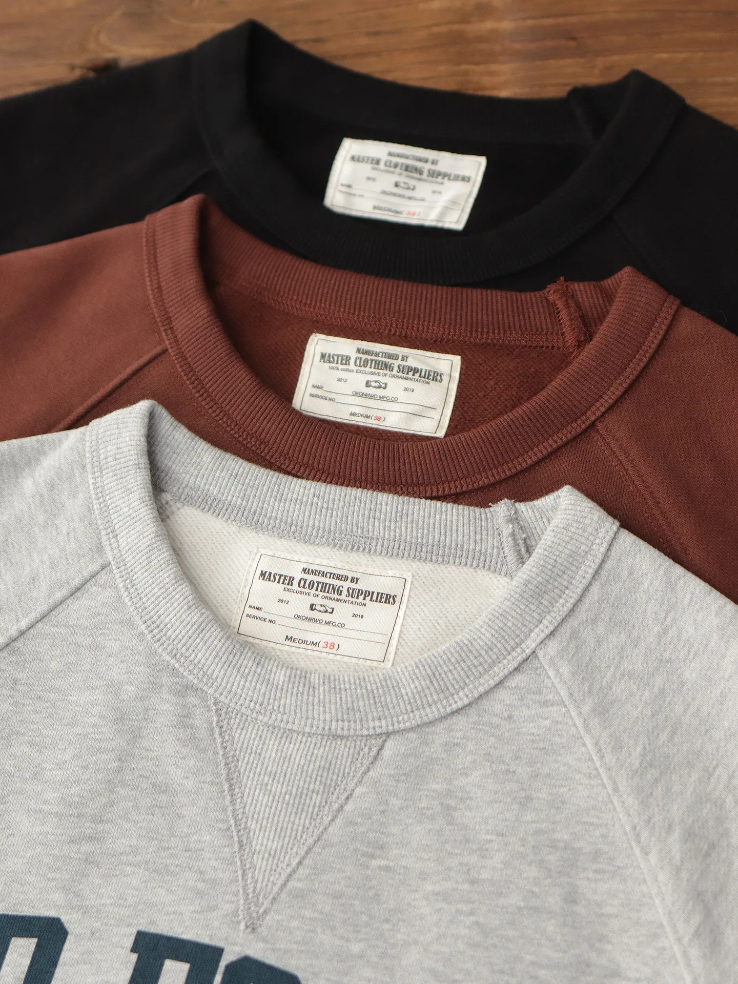 Autumn New American Retro 500G Heavyweight Letter Printed Sweatshirts Men's Simple 85% Cotton Washed Casual Pullover Sportwear
