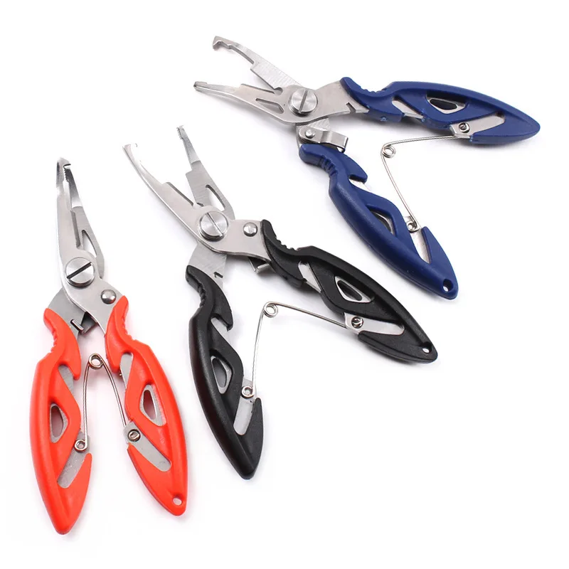 New Cutting Fish Use Tongs Multifunction Scissors Fishing Plier Scissor Braid Line Lure Cutter Hook Remover Fishing Tackle Tool