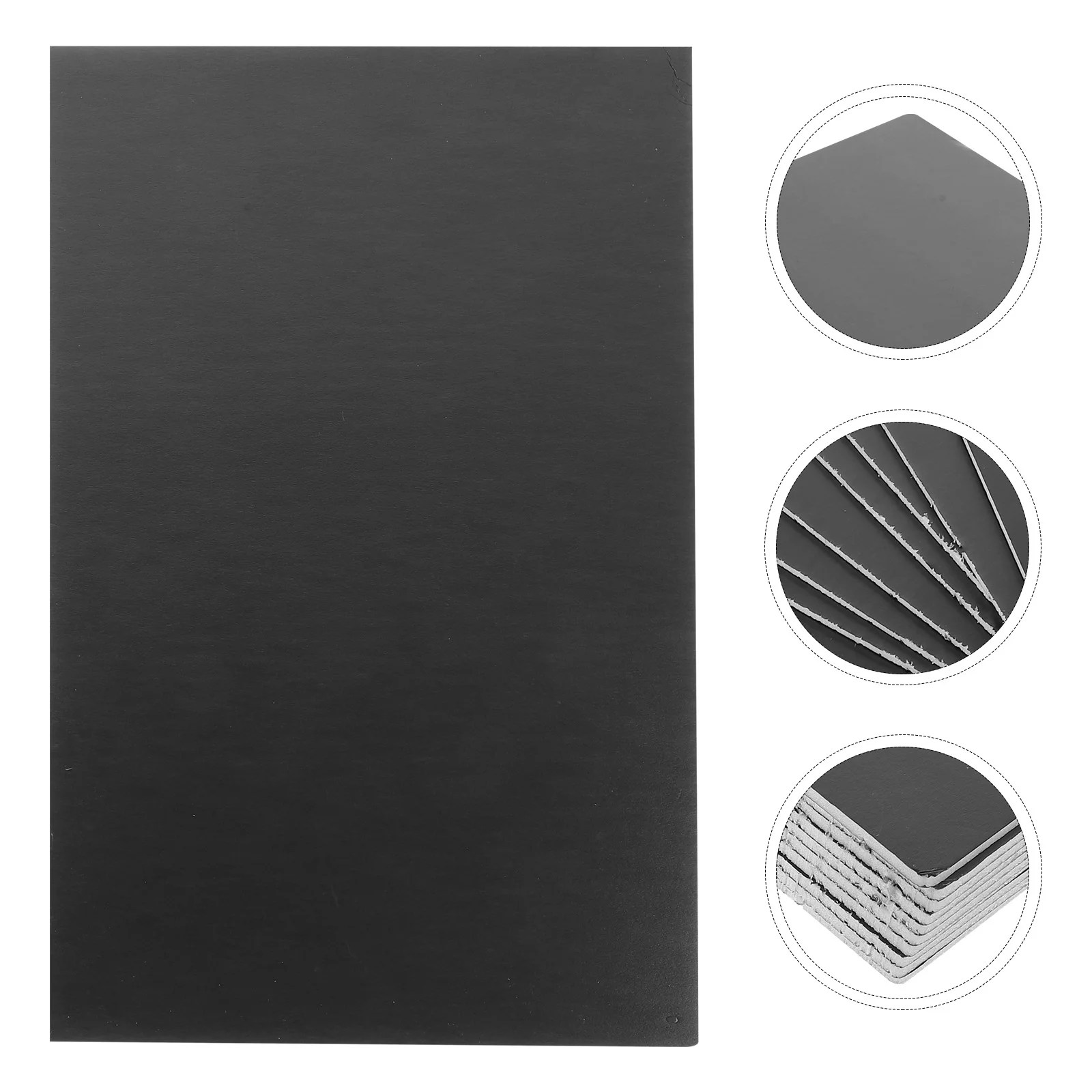 10 Pcs Poster Board Blank Foam Model Making Material Backing Plate Small Black Thick Craft