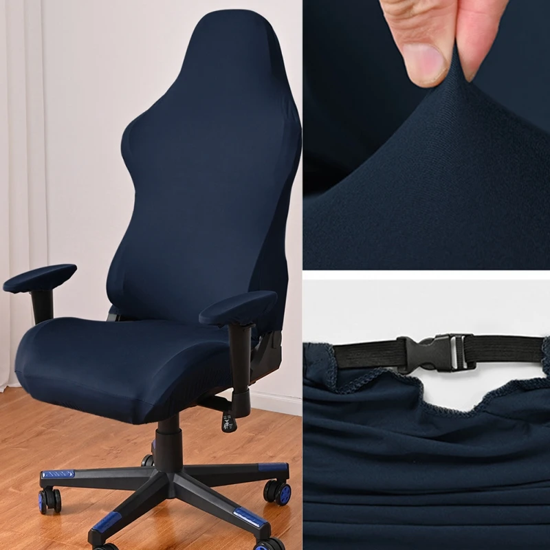 4pcs Gaming Chair Covers With Armrest Spandex Splicover Office Seat Cover For Computer Armchair Protector Cadeira Gamer