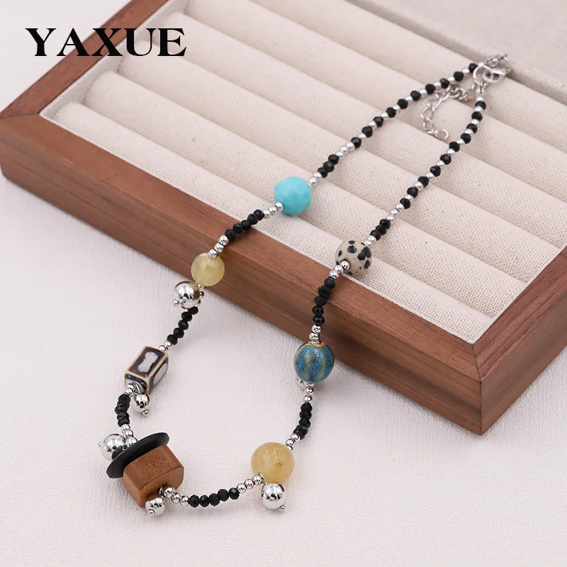 

2025 Handmade Bohemian Ethnic Style Vintage Beaded Necklace Accessory for Women for Women Luxury Jewelry