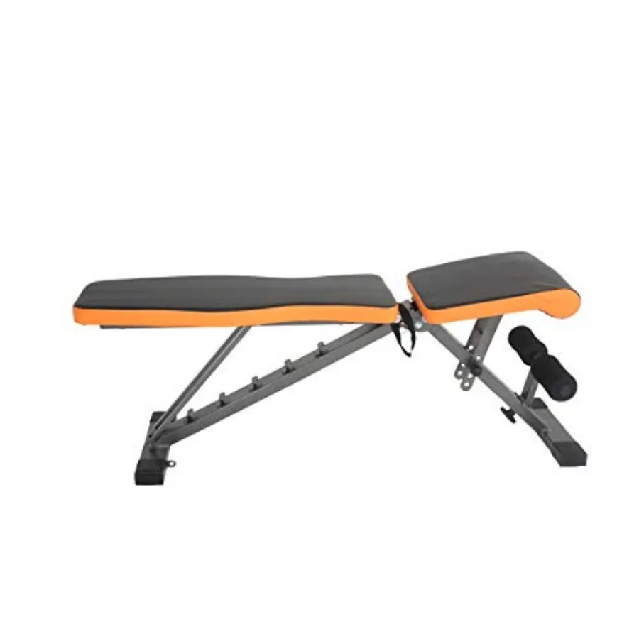 مقعد وزن قابل للتعديل بسعة 450 رطل لتمارين الجسم بالكامل في صالة الألعاب الرياضية المنزلية مثالي لتمارين الدمبل وتدريبات القوة مع