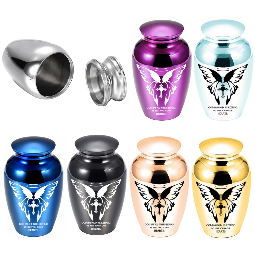 Small Urn for Ashes for Women Men Butterfly Aluminum alloy  Cremation Keepsake for Human Ashes Memorial Ashes Holder