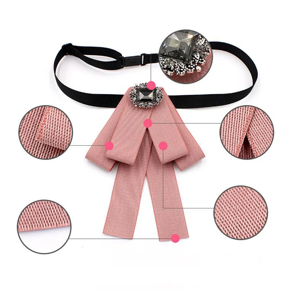 1pc Pre-Shaped Bow Tie For Men Adjustable Elastic Band One Size Fits All Wedding Party Formal Event Gift Shirt Collar Flower