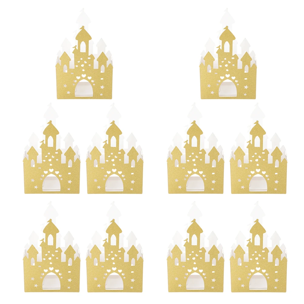 

20pcs Shiny Gold Candy Boxes Decorative Containers Gift Wrapping Storage Party Favor Boxes Sugar Container Wedding Present