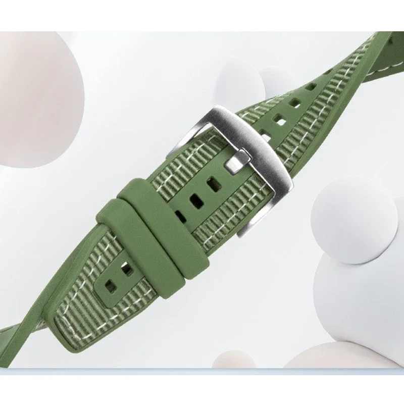 مركب سيليكون + النايلون الفرقة لهواوي ساعة D2 Smartwatch الرياضة حزام الساعات لهواوي ساعة D2 تنفس سوار كوريا