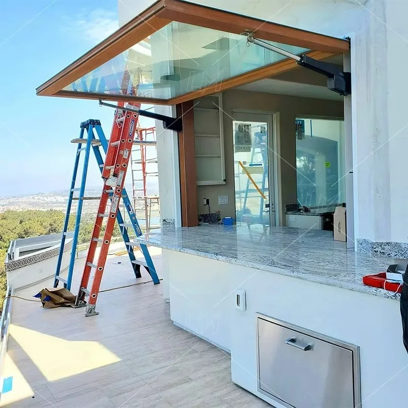 2026 OEM Customized High Quality Double Glazed Aluminum Awning Windows Modern Design for Home Bar Kitchen Hotel Villa Living Roo