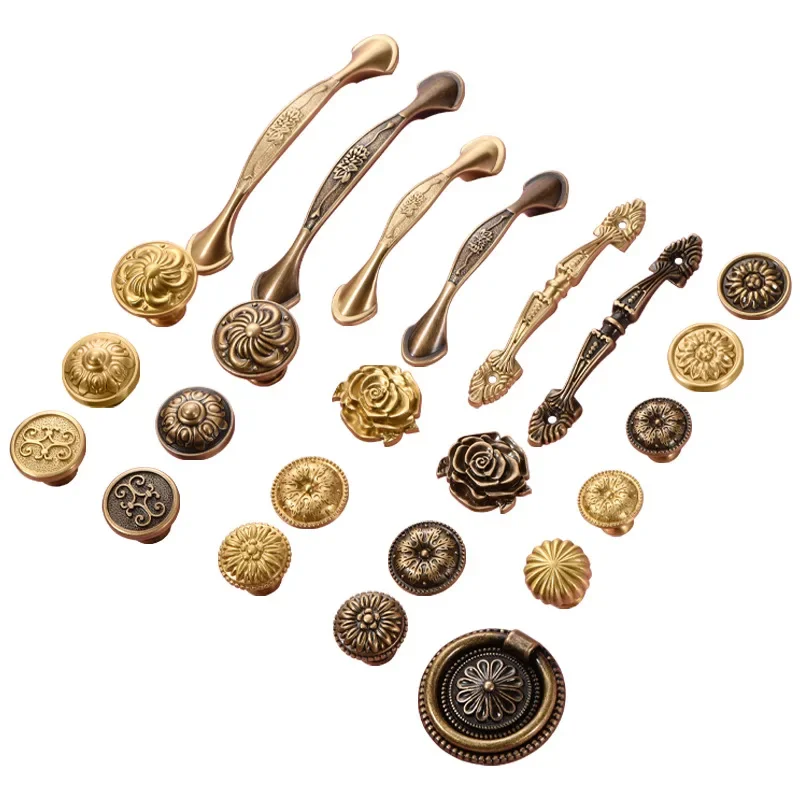 Solid Brass Cabinet Handles Desk Drawer Pull Furniture Door Knob for Drawer  Knob European Furniture Hardware Kitchen Accessories - AliExpress 13