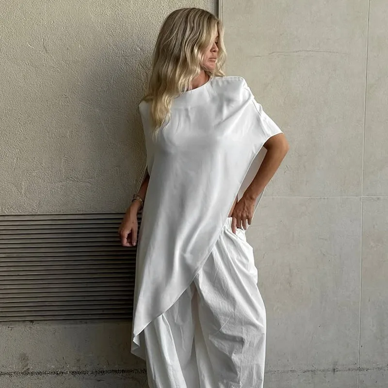 Sukienka maxi bez rękawów z satyny Talenza, damska, z golfem, patchworkowa, dopasowana, modna, jednolita, do pracy, długa sukienka damska 2025