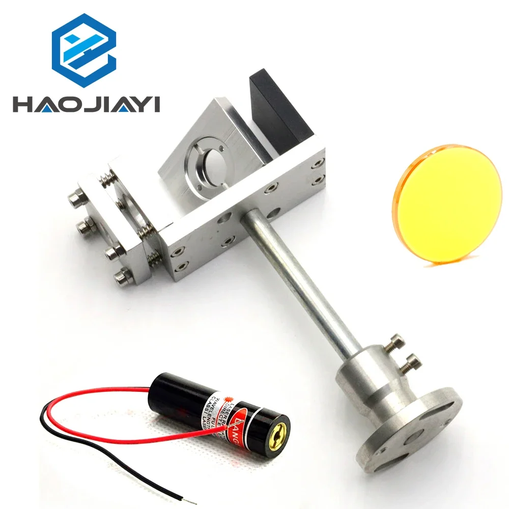 

HAOJIAYI Whole Set 20mm Co2 Laser Beam Combiner with Mount and Laser Pointer For Laser Engraving Cutting