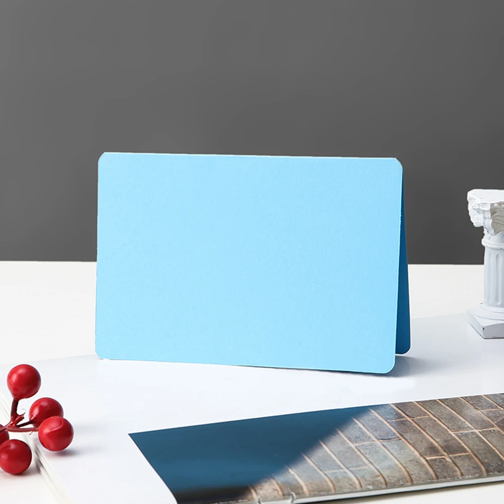 

Blank Folded Greeting Card Cards for Making Color Painting Postcards Stationery Word Watercolor
