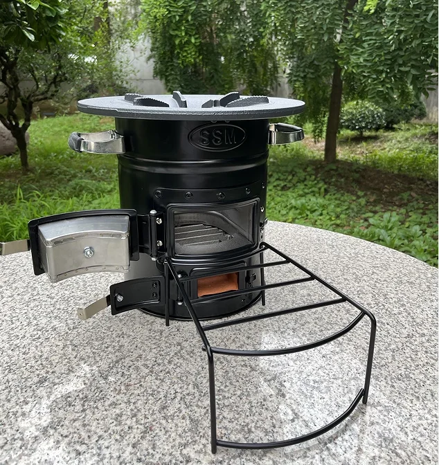 Clean Cook Stoves With Wood Burning And Pellet Stove Double Damper Outdoor Hiking Camp