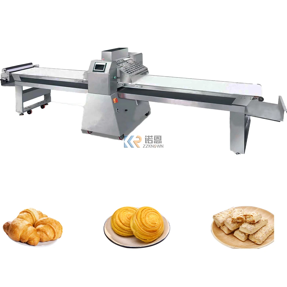 Dough Pastry Electric Press Machine Croissant Dough Sheeter Paratha Pastry Sheet Making  Machine Portable High Yield