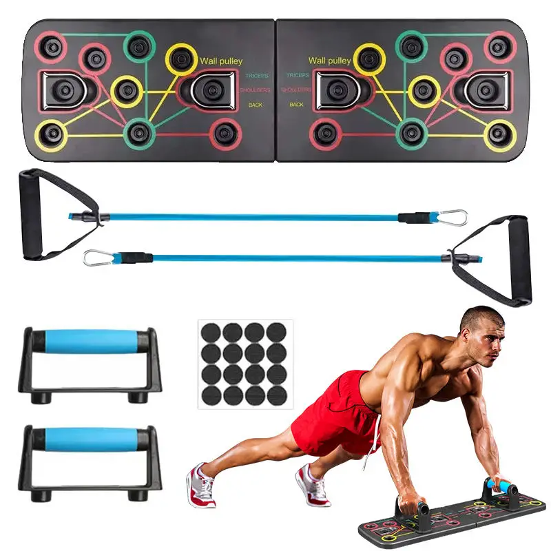 

Gym Set Body Building Fitness ABS Training Plate Adjustable Fitness Push-up Board Push Up Stand Bar Board 2025 Newly