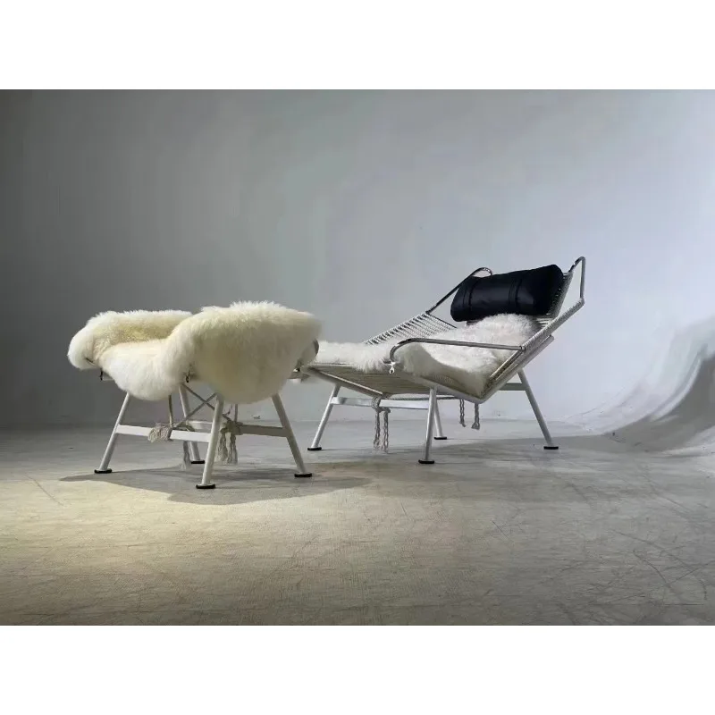 Chair Black Stainless Steel Frame Leather Coffee    Chair    Furniture Modern Living Room Chair