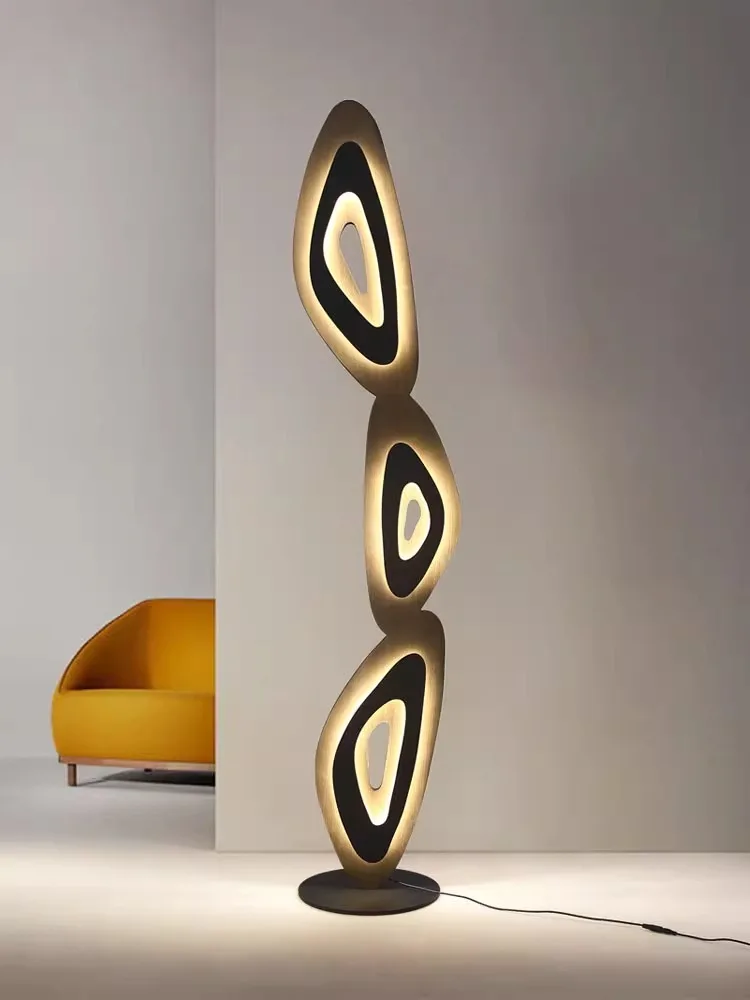

Designer model room Modern simple living room Floor lamp Sales office Decorative light and shadow art Creative study Standing la